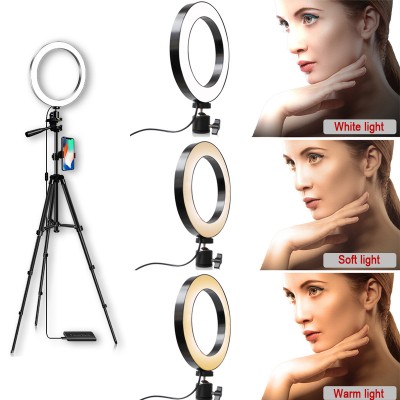 20 cm 8" Selfie Ring Light With Tripod Stand & Cell Phone,Mobile Mini Tripod Stand,Ring Light With Tripod Stand Selfie