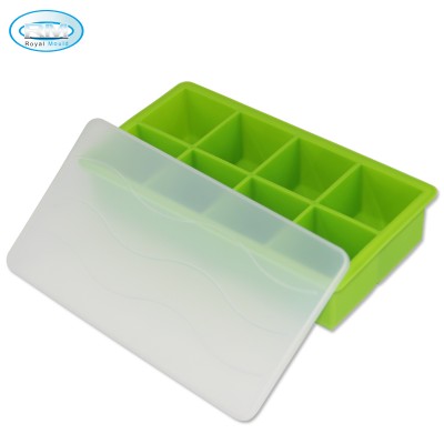 Hot Sale Easy Release Ice Cube Tray Maker Silicone Ice Cube Tray With Lid